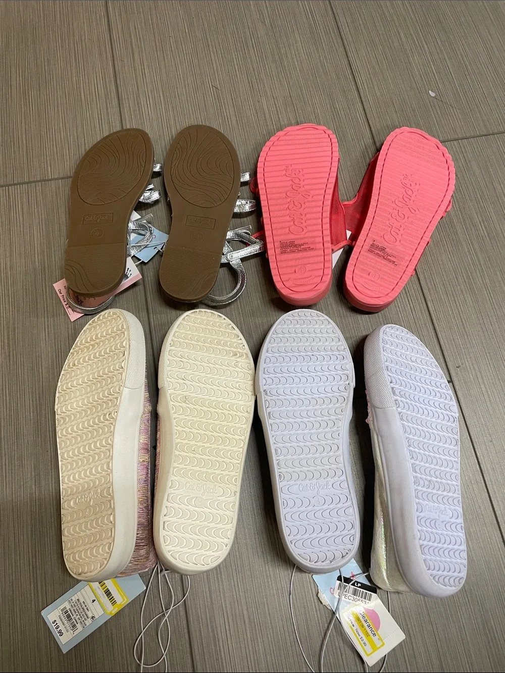 Girl Cat & Jack Shoe Bundle Size 4Y